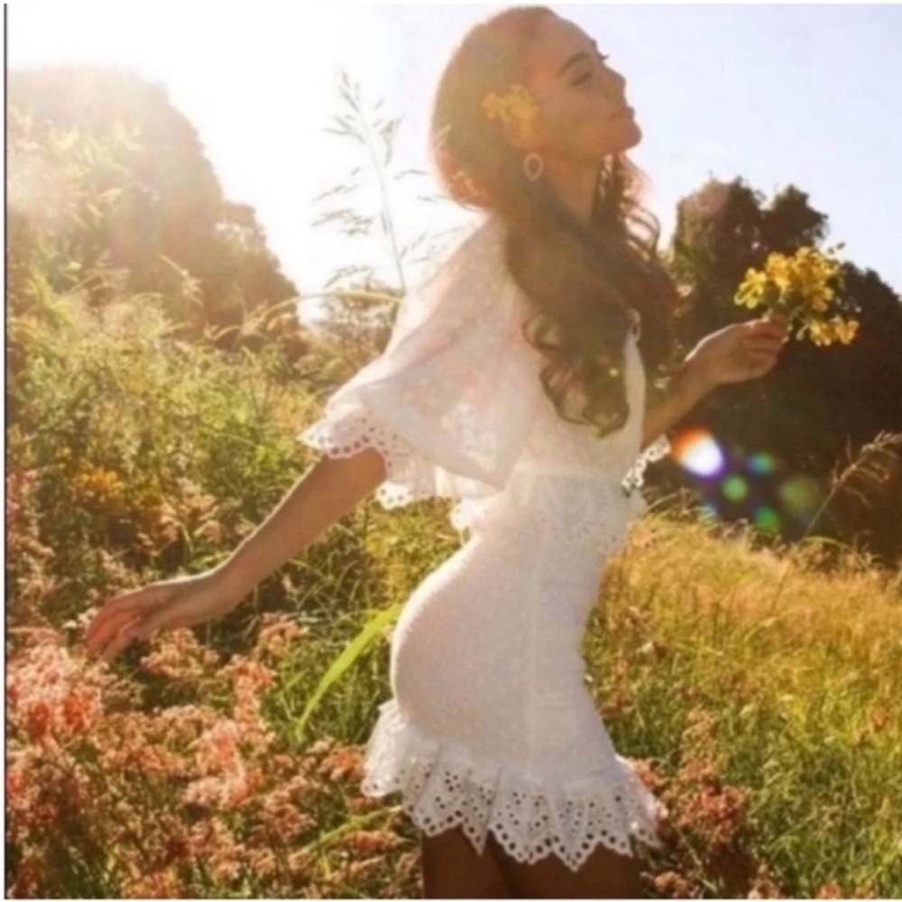 Spell White Mini Dress - Picture 2 of 10